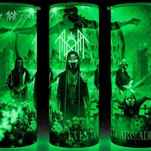 Glow in the Dark Sleep Token - Vessel - Even in Arcadia Band Cup Mug Tumbler